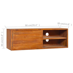 Έπιπλο Τηλεόρασης Επιτοίχιο 180 x 30 x 30 από Μασίφ Ξύλο Teak - PAKOBAZAAR