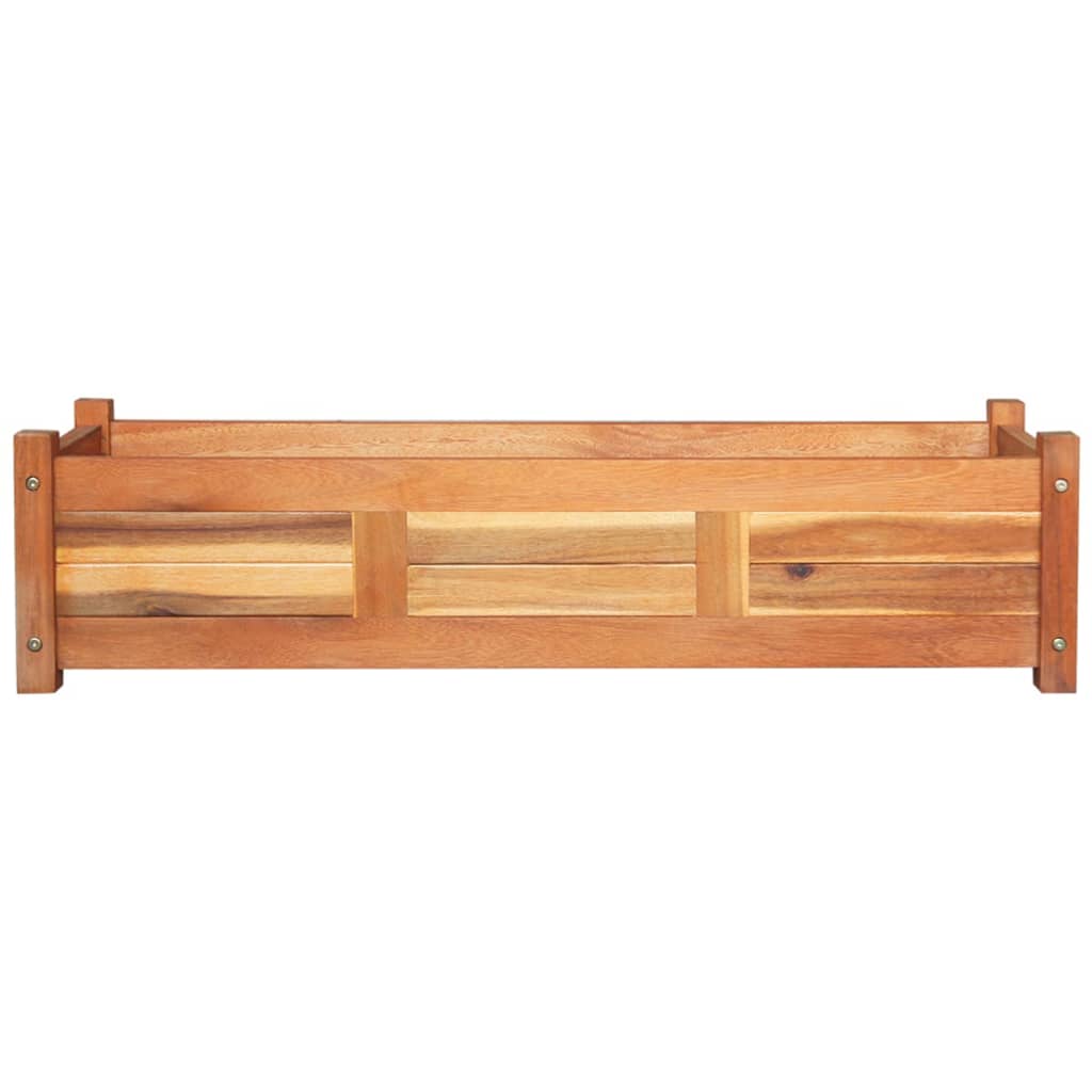 Ζαρντινιέρες Υπερυψωμένες 2 τεμ. 100x30x25 εκ. από Ξύλο Ακακίας - PAKOBAZAAR