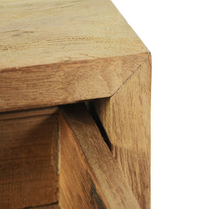 Κομοδίνα 2 τεμ. 40 x 30 x 50 εκ. από Μασίφ Ξύλο Teak - PAKOBAZAAR
