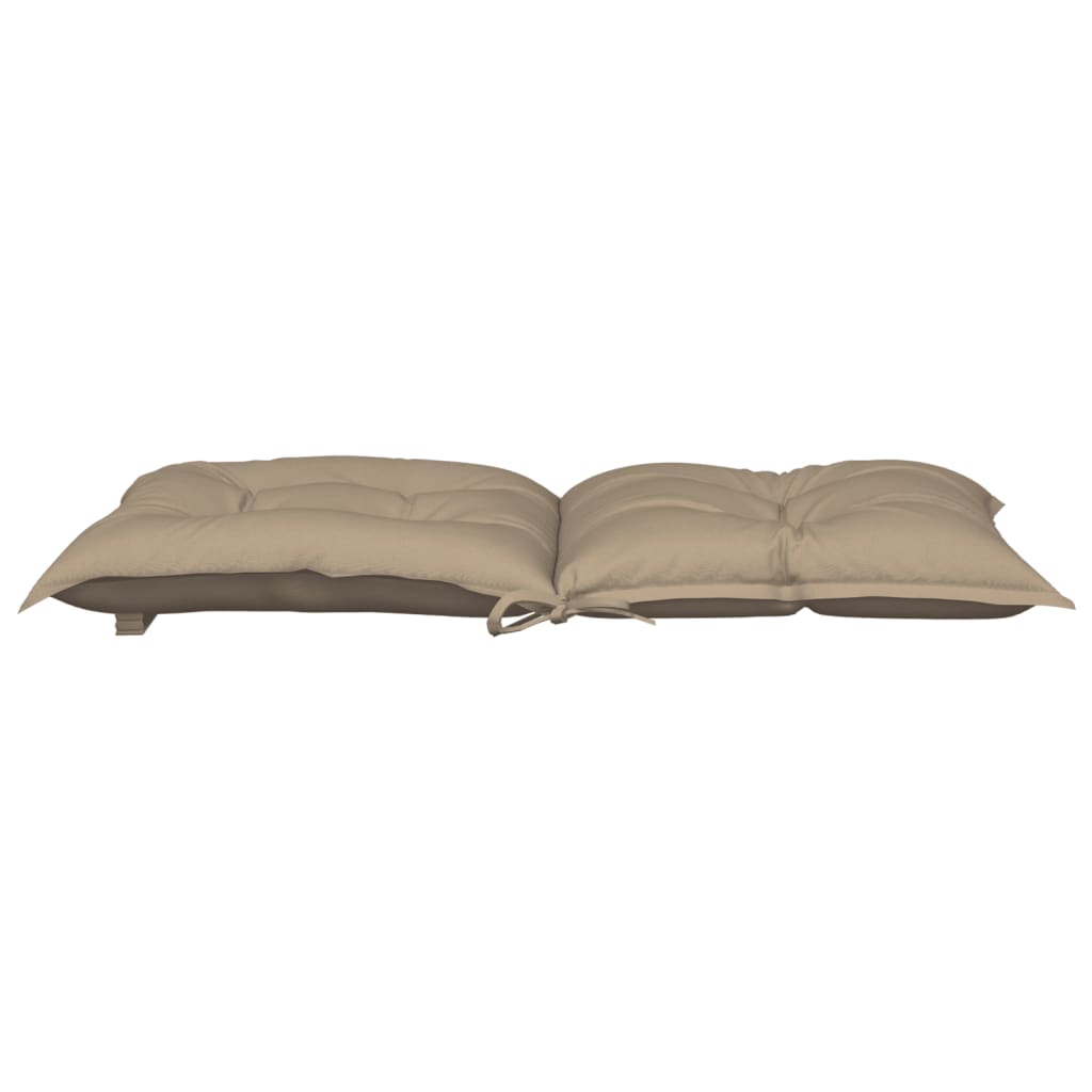 Μαξιλάρια Καρέκλας Κήπου με Πλάτη 6τεμ. Taupe 100x50x7εκ Ύφασμα - Pakobazaar