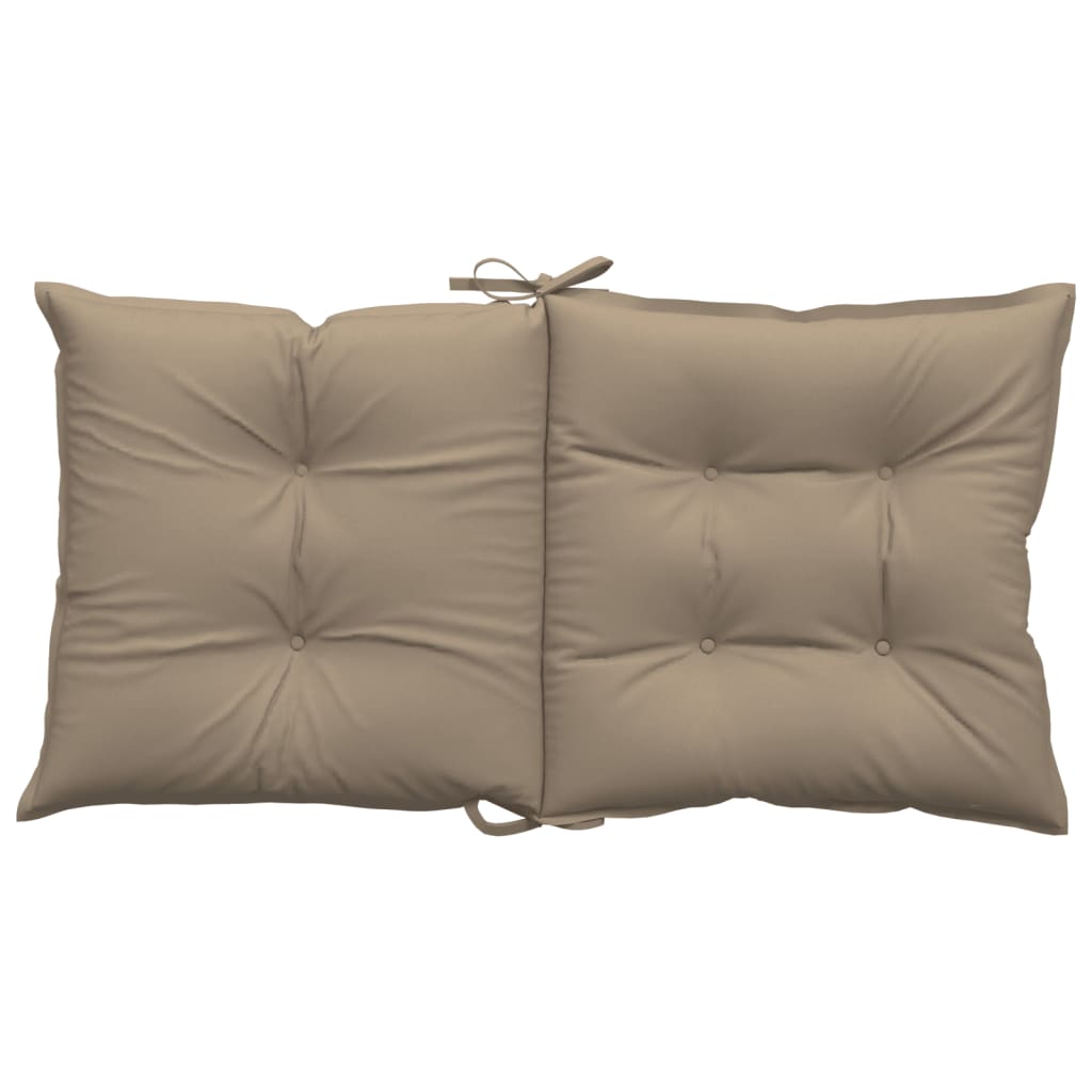 Μαξιλάρια Καρέκλας Κήπου με Πλάτη 6τεμ. Taupe 100x50x7εκ Ύφασμα - Pakobazaar