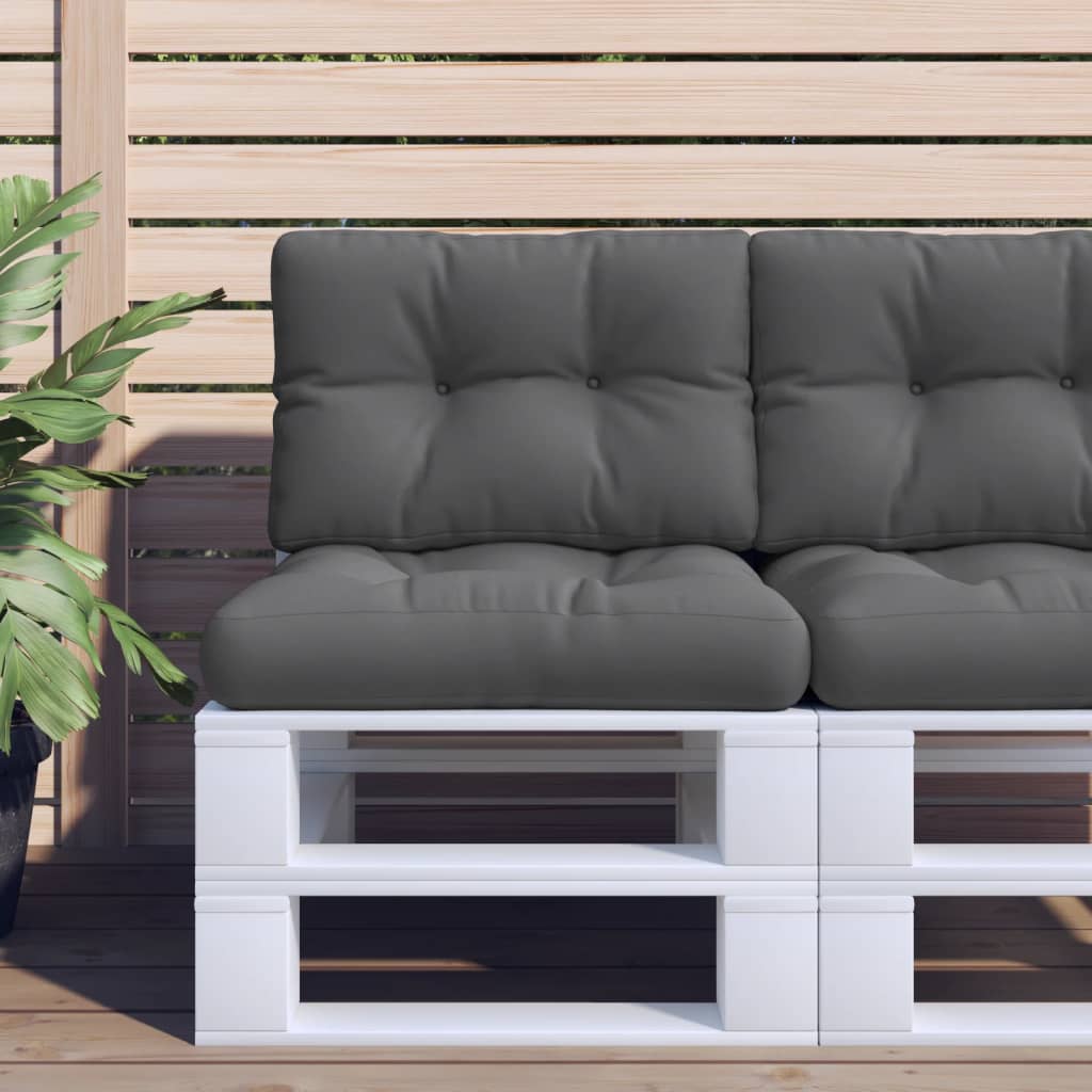 Μαξιλάρι Παλέτας Ανθρακί 50 x 40 x 12 εκ. Υφασμάτινο - Pakobazaar