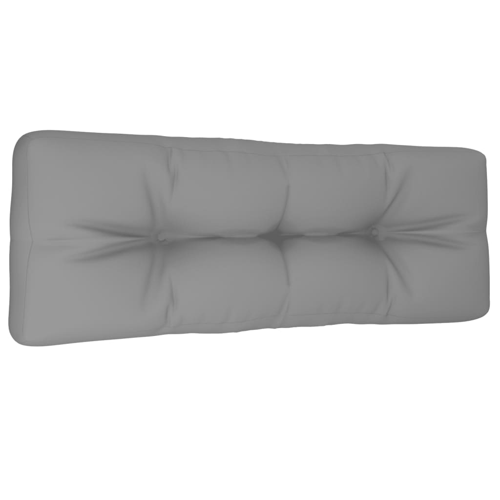 Μαξιλάρι Παλέτας Γκρι 120 x 40 x 12 εκ. Υφασμάτινο