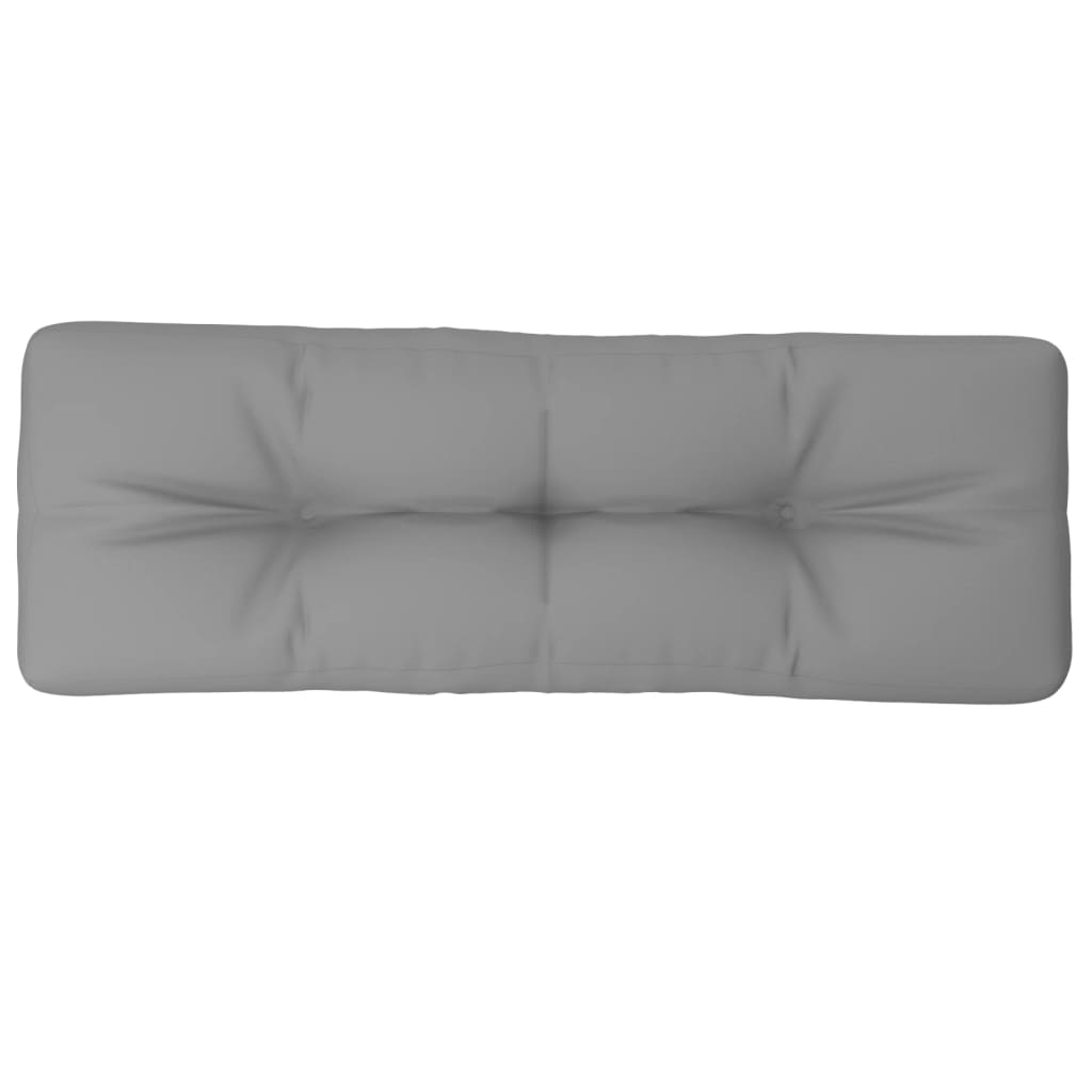 Μαξιλάρι Παλέτας Γκρι 120 x 40 x 12 εκ. Υφασμάτινο