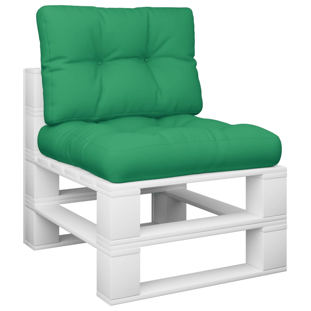Μαξιλάρια Παλέτας 2 τεμ. Πράσινα Υφασμάτινα