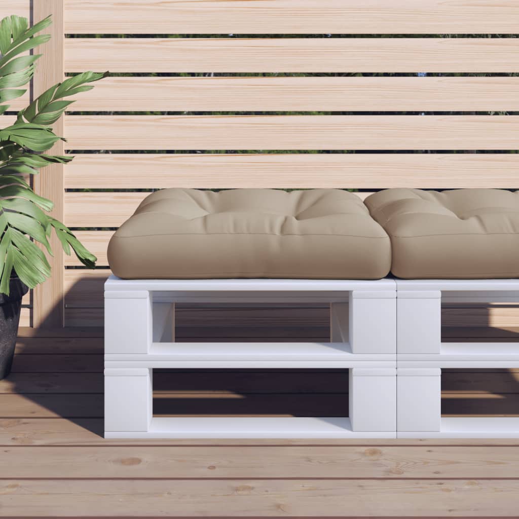 Μαξιλάρι Παλέτας Taupe 58 x 58 x 10 εκ. Υφασμάτινο