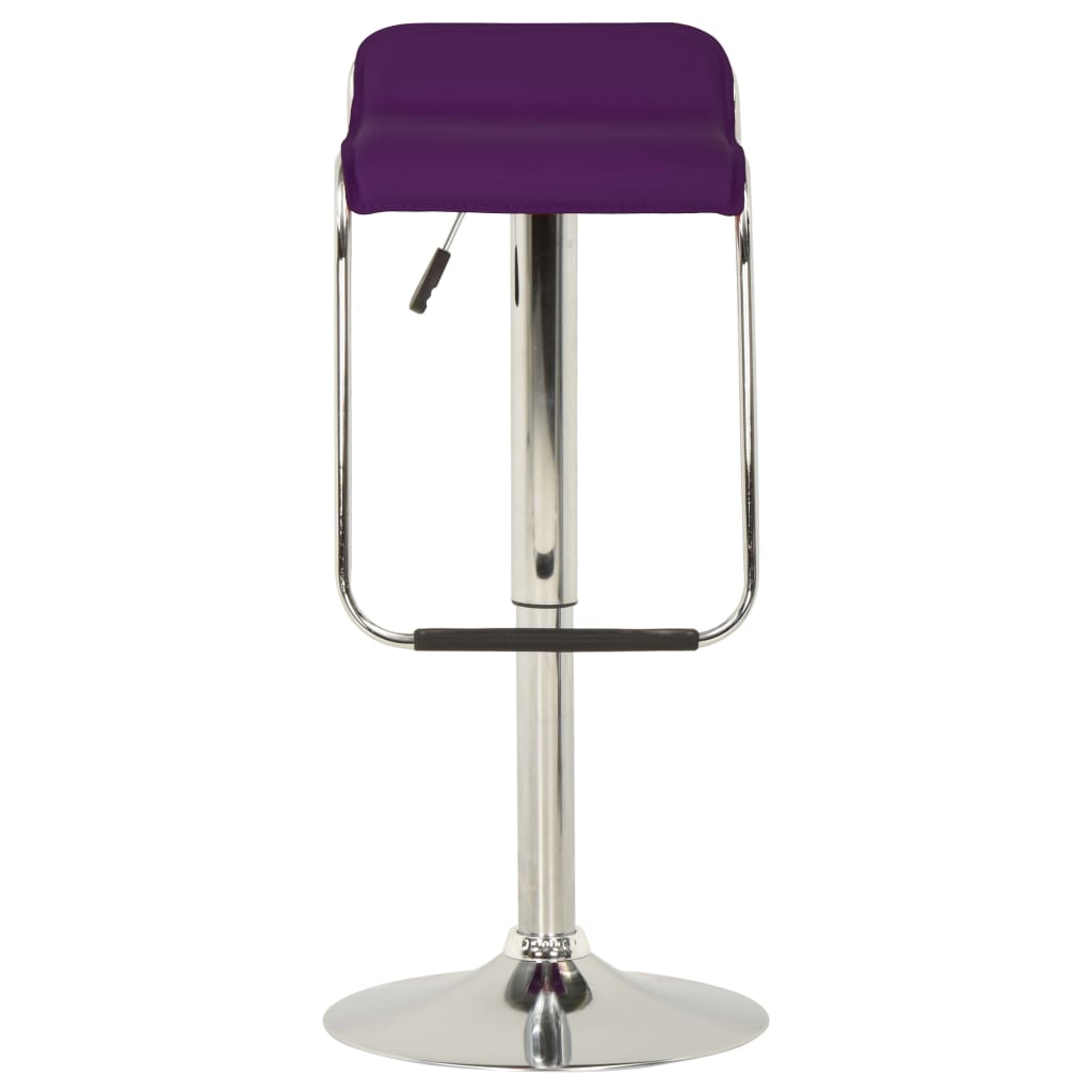 323374  Bar Stools 2 pcs Purple Fabric and Bentwood