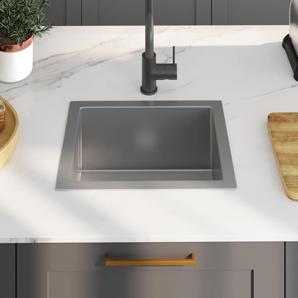 Νεροχύτης Κουζίνας Χειροποίητος από Ανοξείδωτο Ατσάλι - Pakobazaar