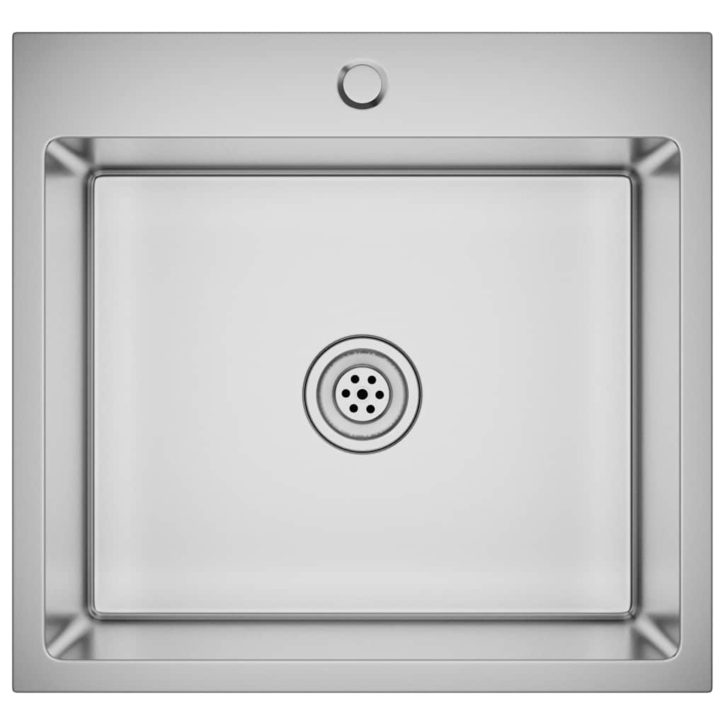 Νεροχύτης Κουζίνας Χειροποίητος από Ανοξείδωτο Ατσάλι - Pakobazaar