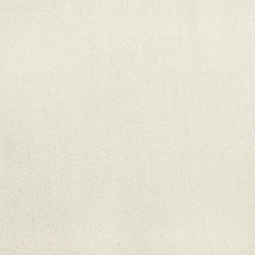 Καρέκλες Τραπεζαρίας 4 τεμ. Κρεμ Λευκές Βελούδινες