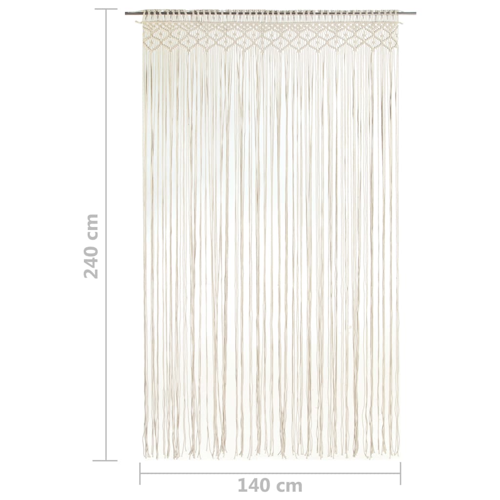 Κουρτίνα Μακραμέ 140 x 240 εκ. Βαμβακερή