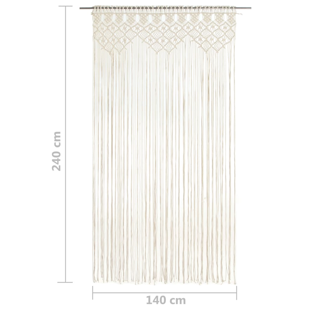 Κουρτίνα Μακραμέ 140 x 240 εκ. Βαμβακερή