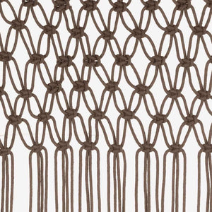 Κουρτίνα Μακραμέ Taupe 140 x 240 εκ. Βαμβακερή