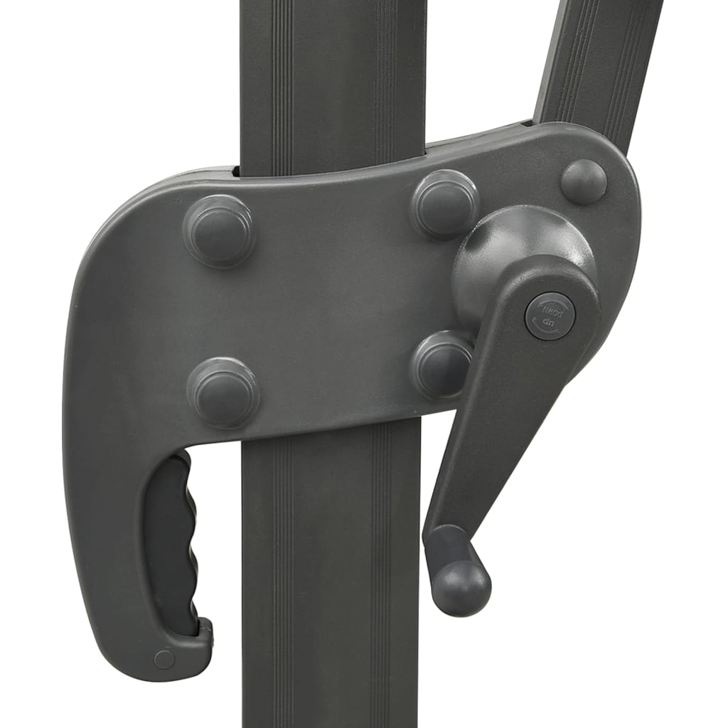 Ομπρέλα Κήπου με Διπλή Κορυφή Μαύρη 400x300 εκ.