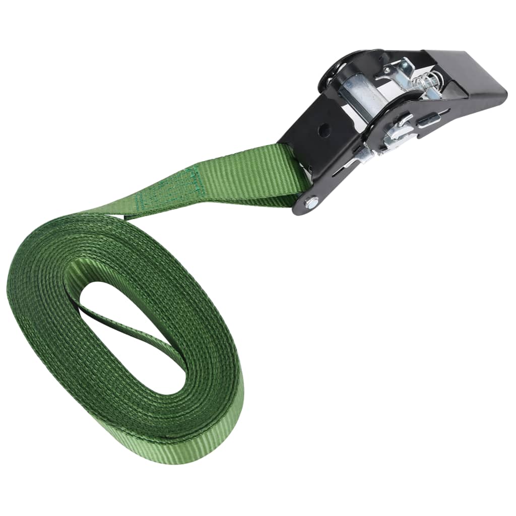 Ιμάντες Πρόσδεσης με Καστάνια 10 τεμ. Πράσινοι 800 daN 6 μ. - PAKOBAZAAR