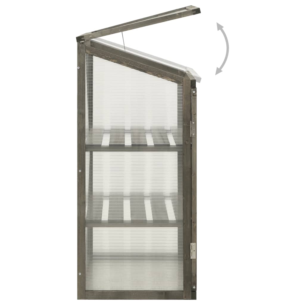 Θερμοκήπιο 60 x 45 x 100 εκ. από Ξύλο Ελάτης