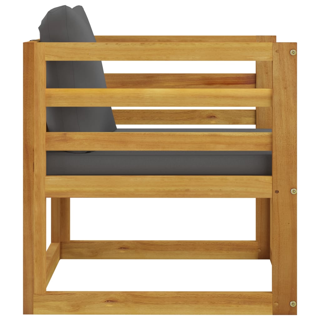 Σαλόνι Κήπου 5 Τεμαχίων από Μασίφ Ξύλο Ακακίας με Μαξιλάρια - PAKOBAZAAR