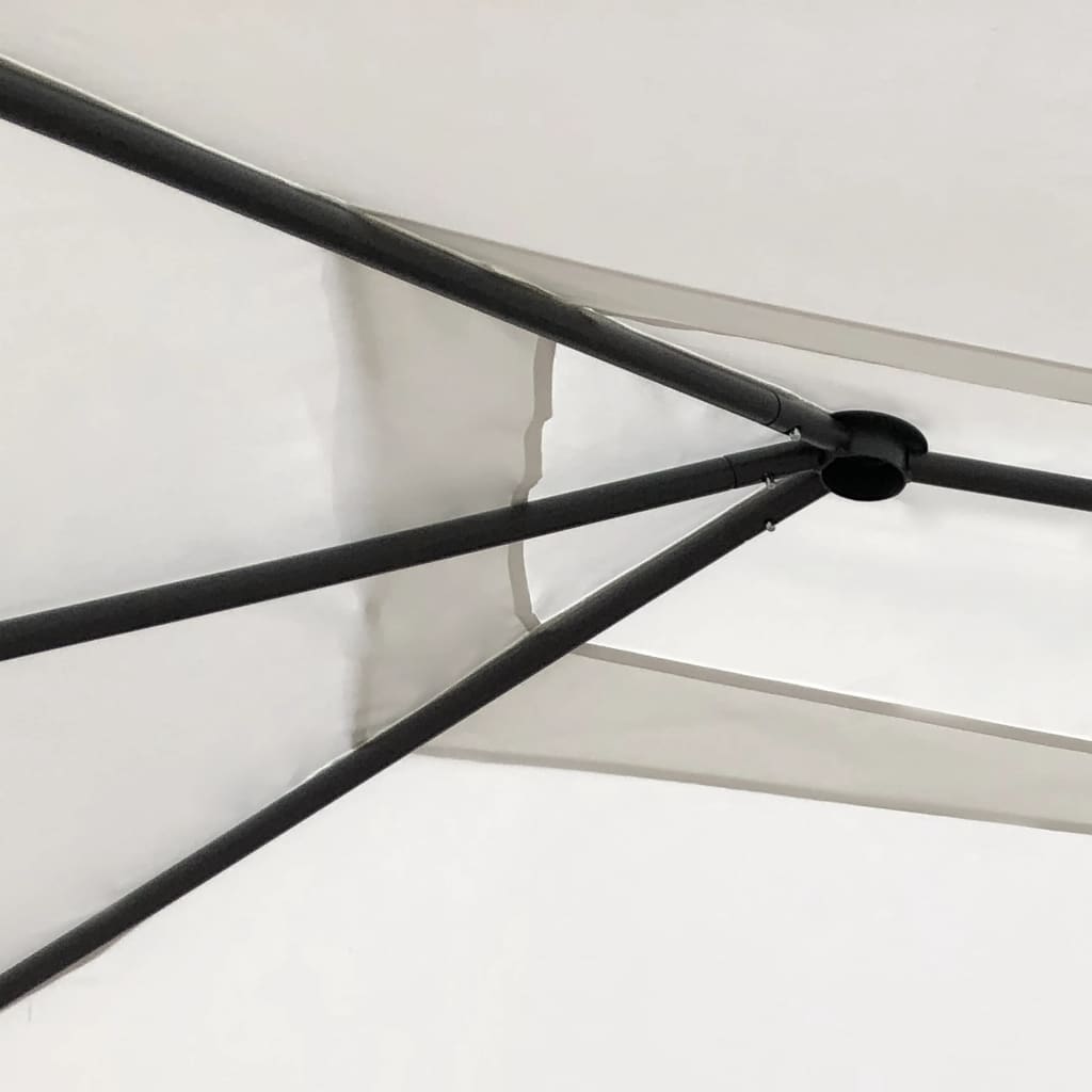 Κιόσκι με Καλύμματα Στύλων Κρεμ 3 x 4 x 2,6 μ. 160 γρ./μ²