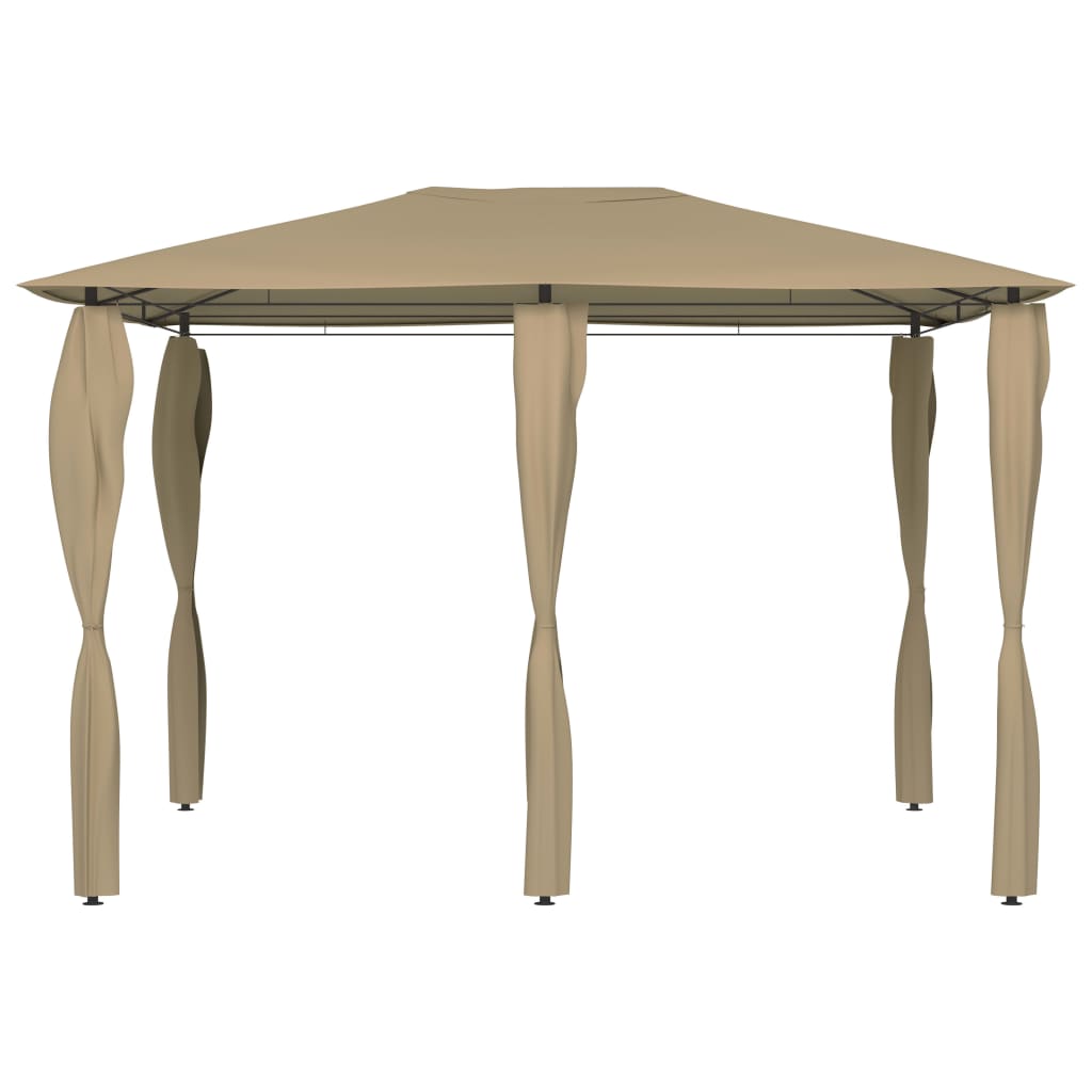 Κιόσκι με Καλύμματα Στύλων Taupe 3 x 4 x 2,6 μ. 160 γρ./μ²