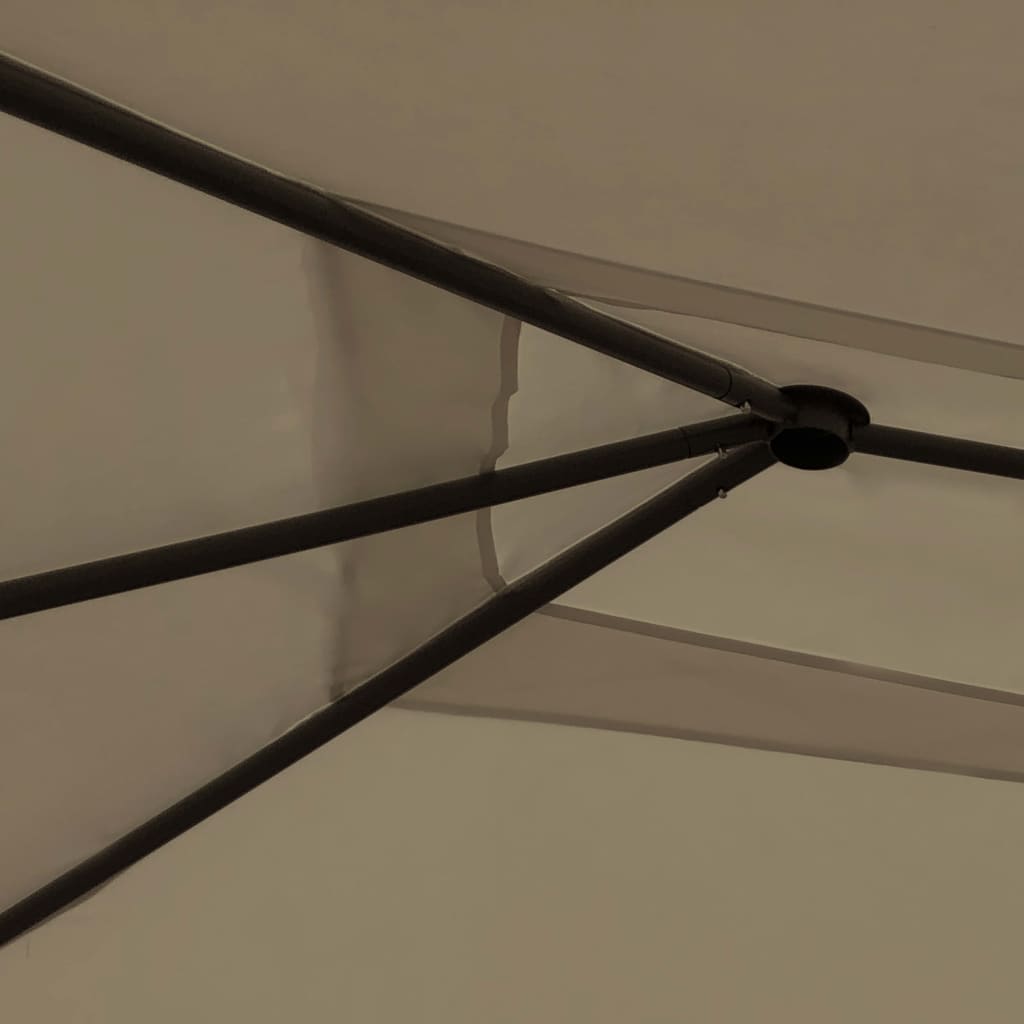 Κιόσκι με Καλύμματα Στύλων Taupe 3 x 4 x 2,6 μ. 160 γρ./μ²