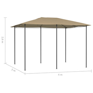 Κιόσκι Taupe 3 x 4 x 2,6 μ. 160 γρ./μ²