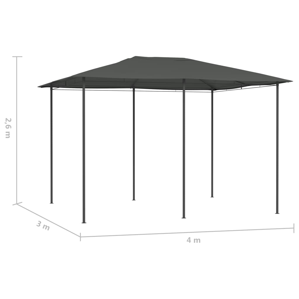 Κιόσκι Ανθρακί 3 x 4 x 2,6 μ. 160 γρ./μ²