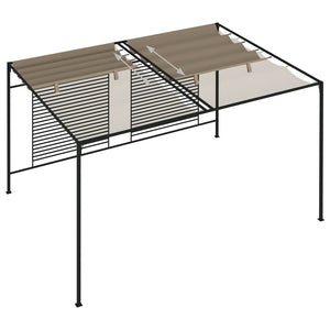 Κιόσκι Γκρι / Μπεζ 3 x 4 x 2,3 εκ. 180 γρ./μ² με Συρόμενη Οροφή