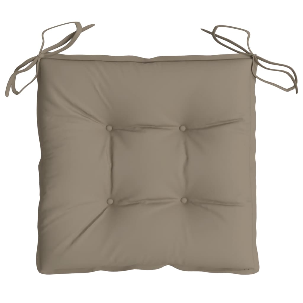 Μαξιλάρια Καρέκλας Κήπου 2 τεμ. Taupe 40x40x7 εκ. Υφασμάτινα