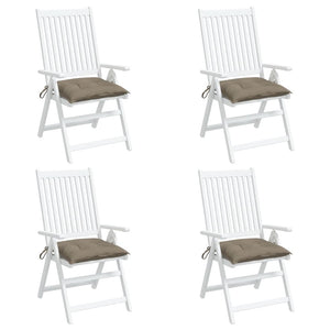 Μαξιλάρια Καρέκλας Κήπου 4 τεμ. Taupe 40x40x7 εκ. Υφασμάτινα