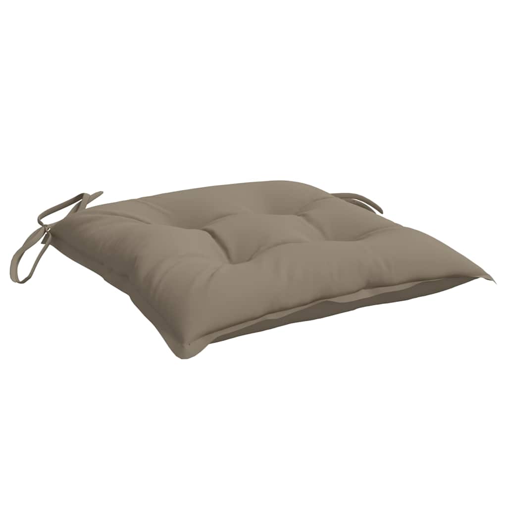 Μαξιλάρια Καρέκλας Κήπου 6 τεμ. Taupe 40x40x7 εκ. Υφασμάτινα