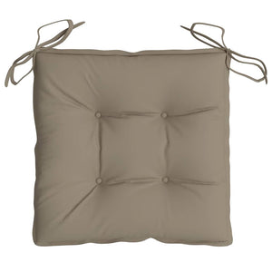 Μαξιλάρια Καρέκλας Κήπου 6 τεμ. Taupe 40x40x7 εκ. Υφασμάτινα