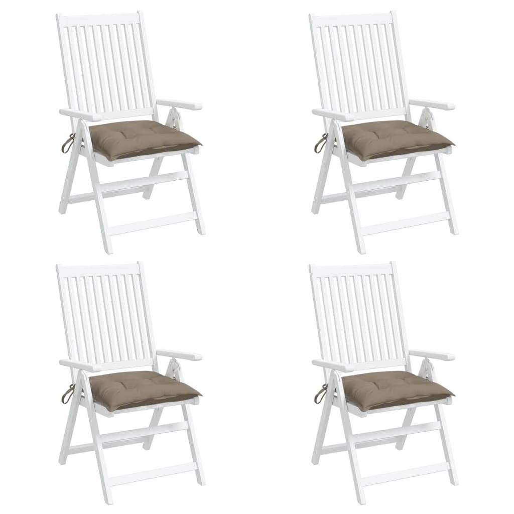 Μαξιλάρια Καρέκλας Κήπου 4 τεμ. Taupe 50x50x7 εκ. Oxford Ύφασμα