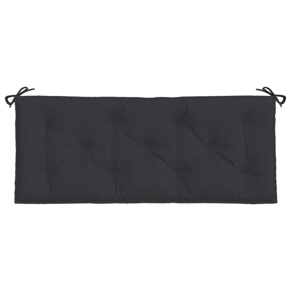 Μαξιλάρι Πάγκου Κήπου Μαύρο 120x50x7 εκ. Ύφασμα Oxford