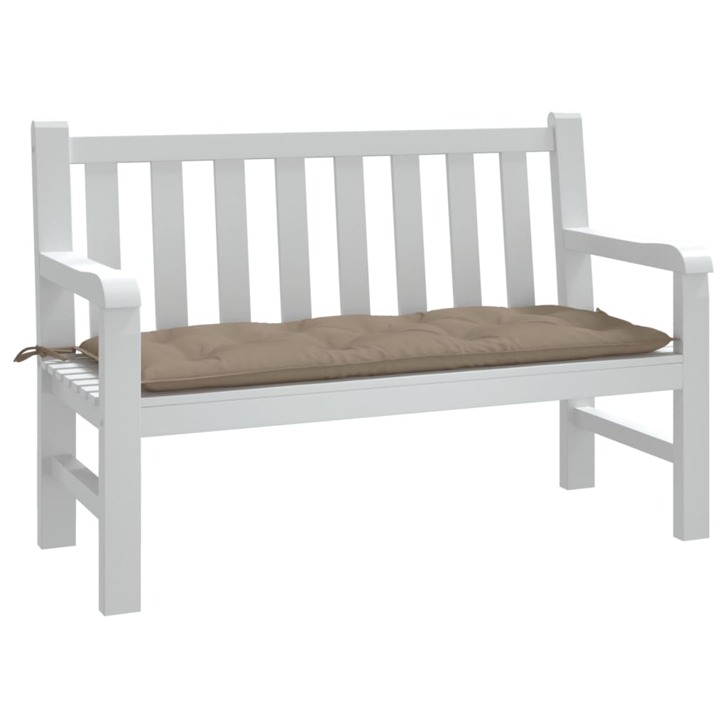Μαξιλάρι Πάγκου Κήπου Taupe 120x50x7 εκ. Ύφασμα Oxford - Pakobazaar