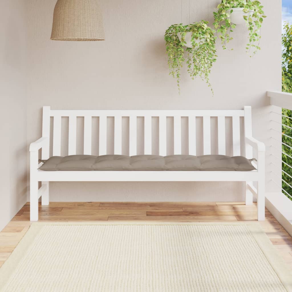 Μαξιλάρι Πάγκου Κήπου Taupe 180x50x7 εκ. Ύφασμα Oxford