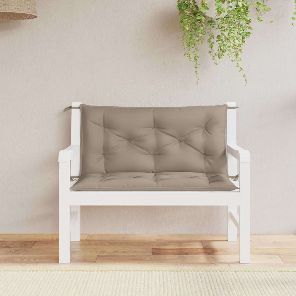 Μαξιλάρι Πάγκου Κήπου Taupe 100x(50+50)x7 εκ. Ύφασμα Oxford