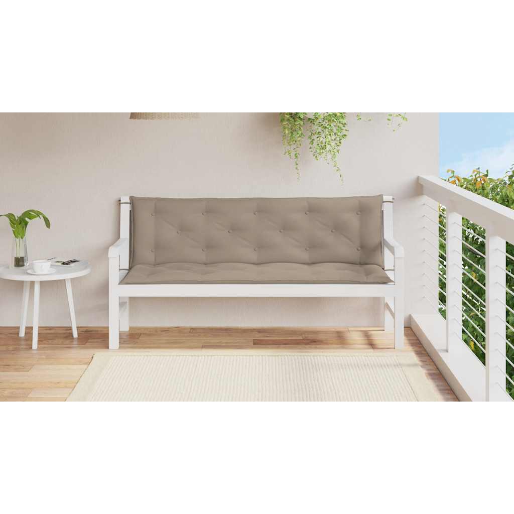 Μαξιλάρι Πάγκου Κήπου Taupe 150x(50+50)x7 εκ. Ύφασμα Oxford
