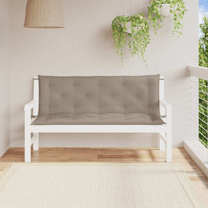 Μαξιλάρι Πάγκου Κήπου Taupe 150x(50+50)x7 εκ. Ύφασμα Oxford