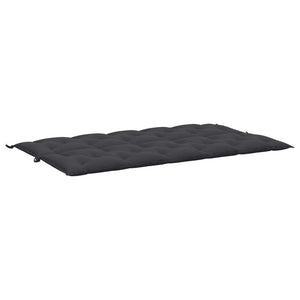 Μαξιλάρι Πάγκου Κήπου Μαύρο 180x(50+50)x7 εκ. Ύφασμα Oxford