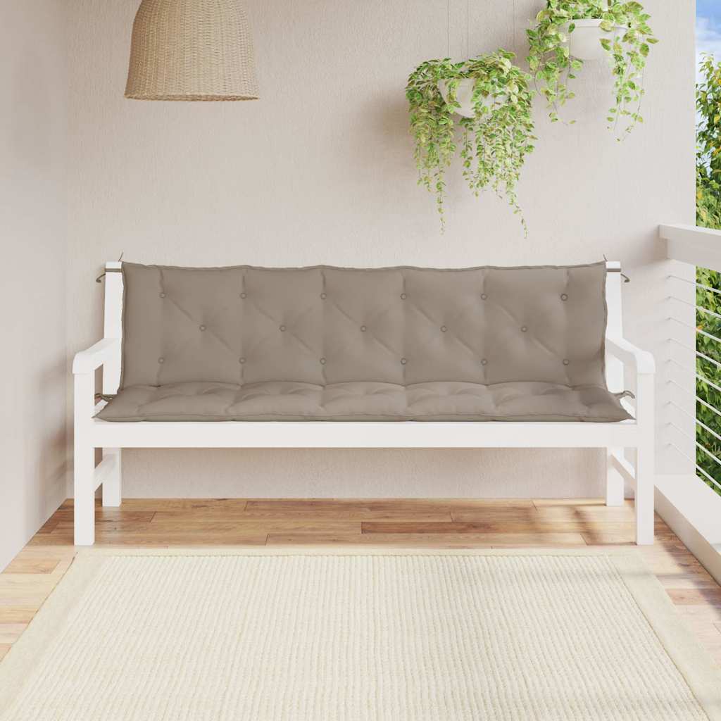 Μαξιλάρι Πάγκου Κήπου Taupe 180x(50+50)x7 εκ. Ύφασμα Oxford