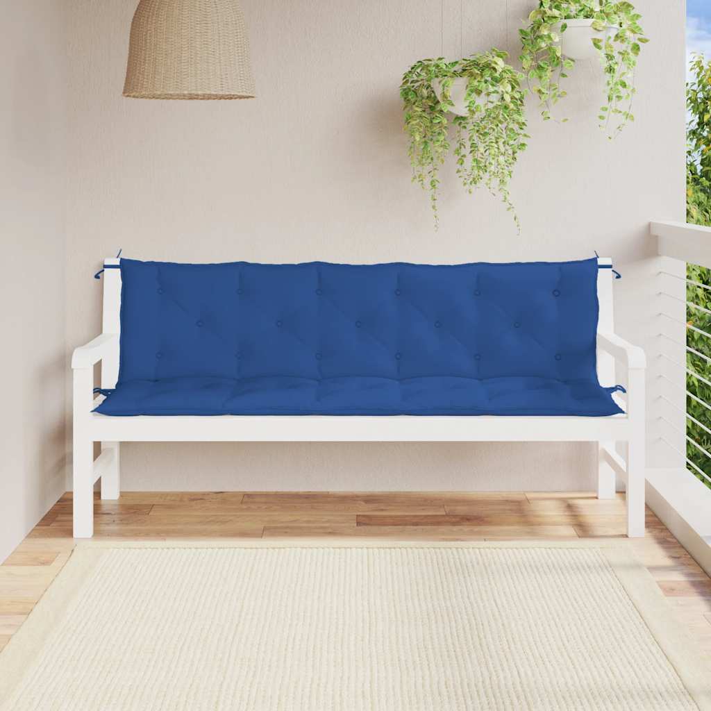 Μαξιλάρι Πάγκου Κήπου Μπλε 180x(50+50)x7 εκ. Ύφασμα Oxford - Pakobazaar