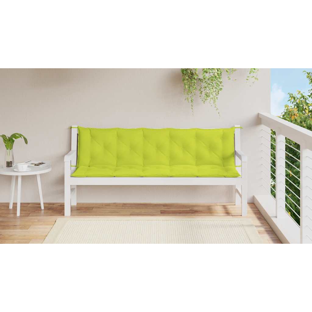 Μαξιλάρι Πάγκου Κήπου Αν. Πράσινο 180x(50+50)x7εκ Ύφασμα Oxford