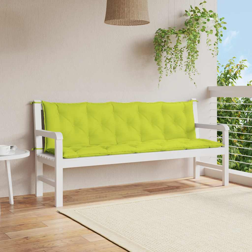 Μαξιλάρι Πάγκου Κήπου Αν. Πράσινο 180x(50+50)x7εκ Ύφασμα Oxford