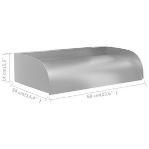 Καταρράκτης 60 x 34 x 14 εκ. από Ανοξείδωτο Ατσάλι 304 - PAKOBAZAAR