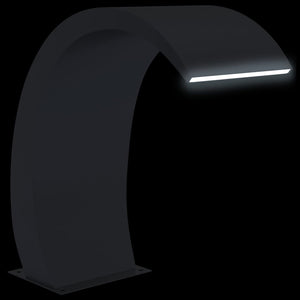 Σιντριβάνι Πισίνας με LED 22x60x70 εκ. Ανοξείδωτο Ατσάλι 304 - Pakobazaar