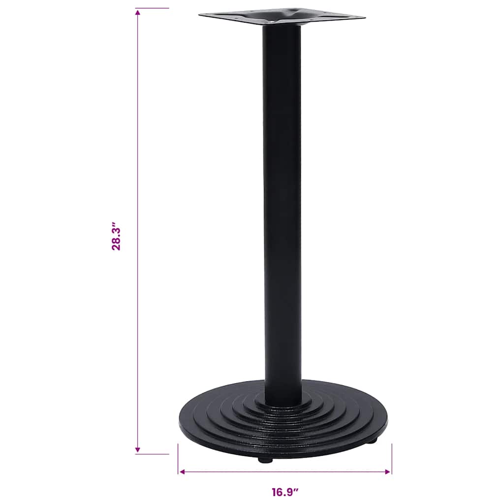 Πόδι τραπεζιού μπιστρό μαύρο Ø43x72 cm Χυτοσίδηρος - Pakobazaar
