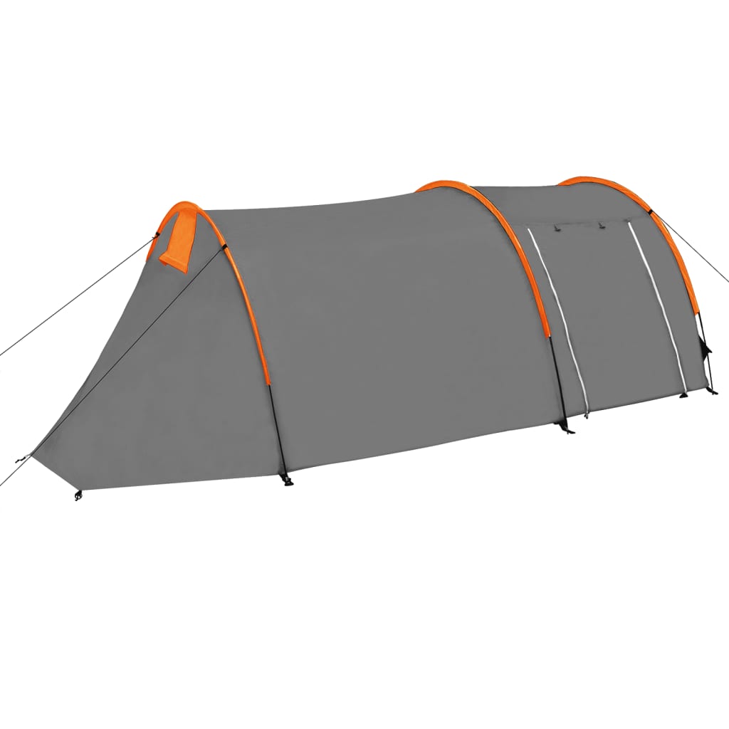 Σκηνή Camping 9 Ατόμων Γκρι / Πορτοκαλί - Pakobazaar