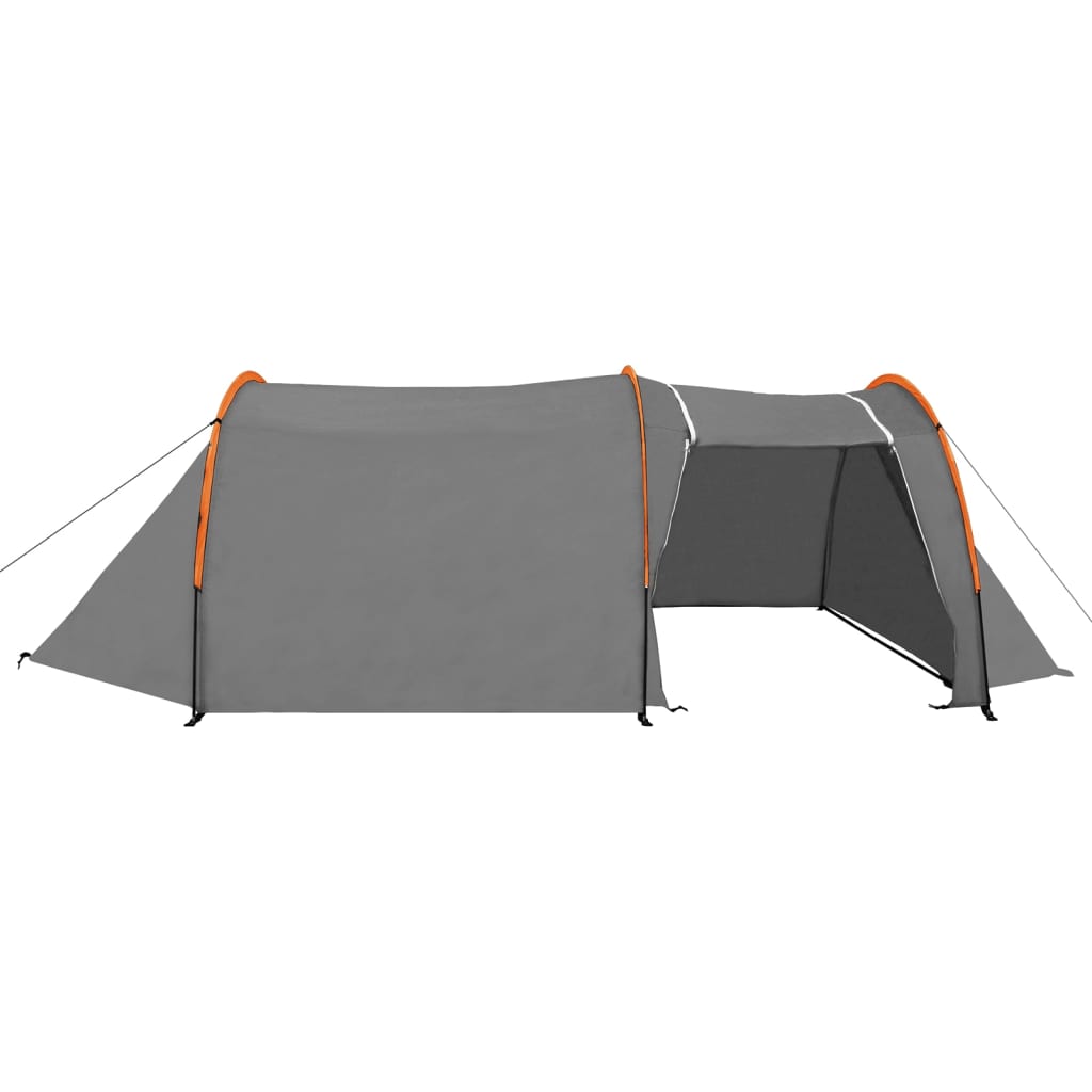 Σκηνή Camping 9 Ατόμων Γκρι / Πορτοκαλί - Pakobazaar