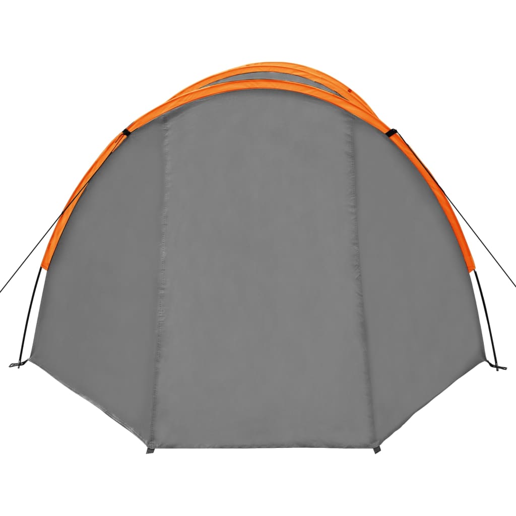 Σκηνή Camping 9 Ατόμων Γκρι / Πορτοκαλί - Pakobazaar