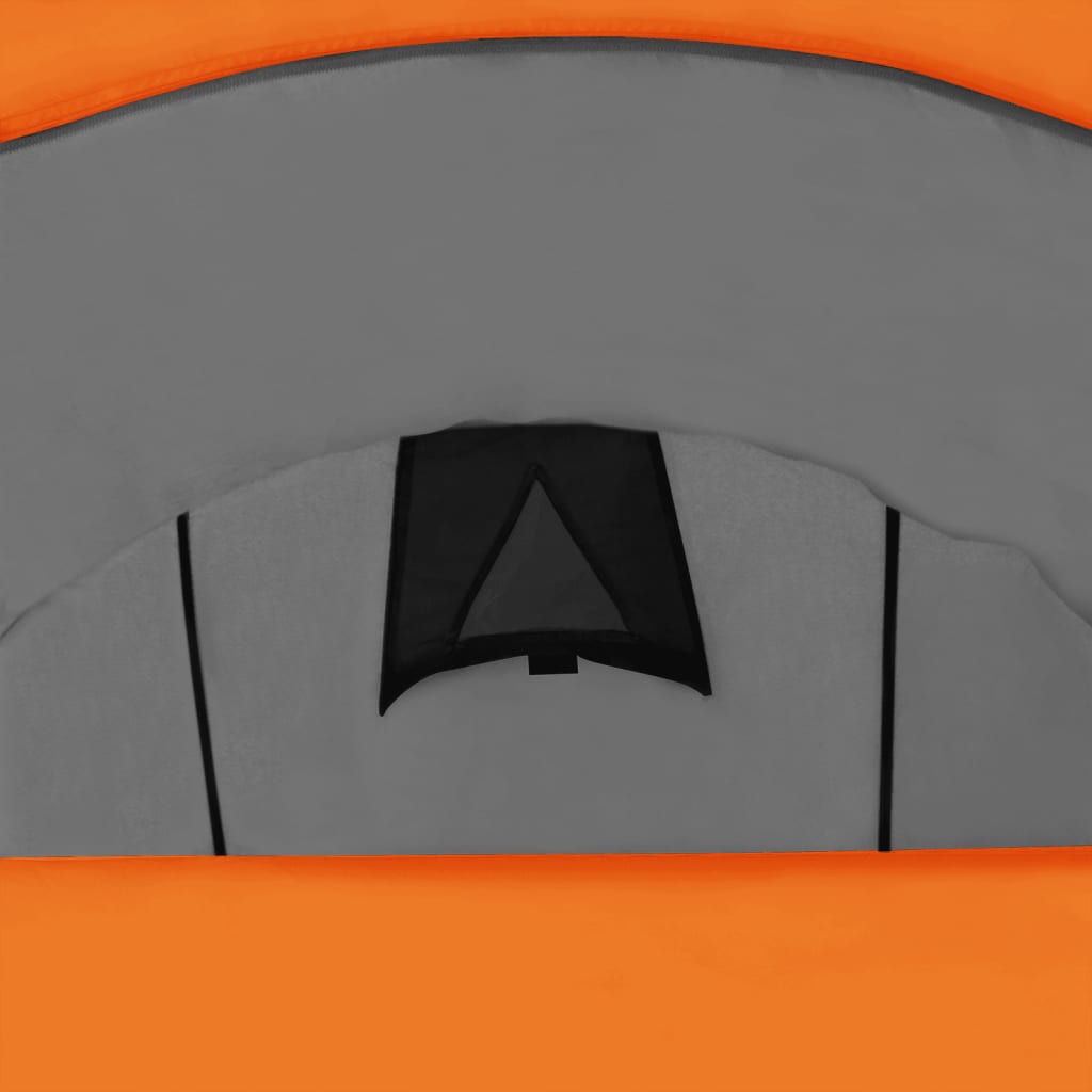 Σκηνή Camping 9 Ατόμων Γκρι / Πορτοκαλί - Pakobazaar